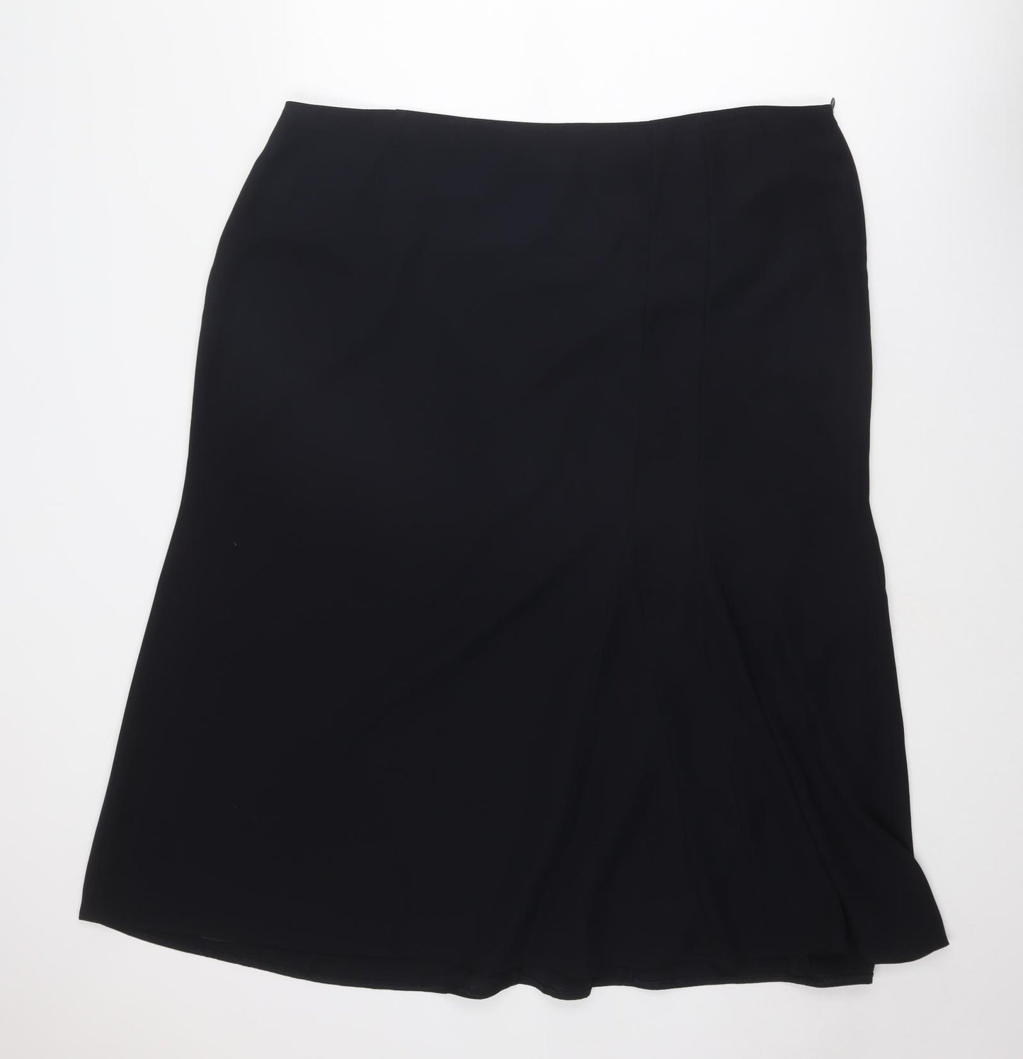Blanchelle Womens Black Polyester A-Line Skirt Size 26 Zip