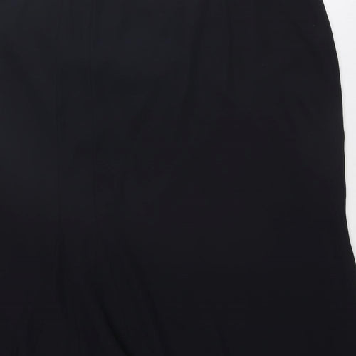 Blanchelle Womens Black Polyester A-Line Skirt Size 26 Zip