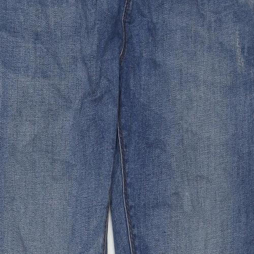 Denim & Co. Womens Blue Cotton Skinny Jeans Size 16 L28 in Regular Zip