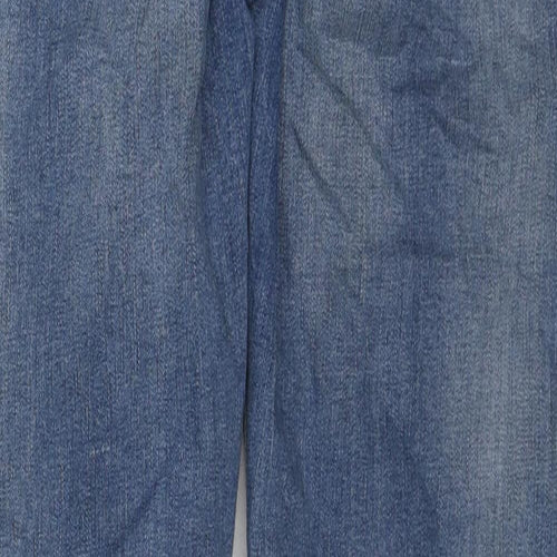 Denim & Co. Womens Blue Cotton Skinny Jeans Size 16 L28 in Regular Zip