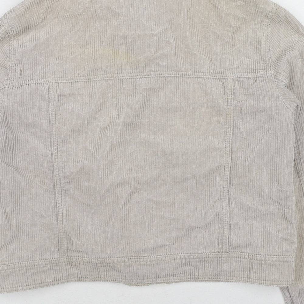 Pull&Bear Womens Beige Jacket Size S Button
