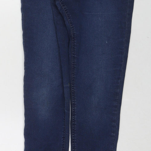 F&F Womens Blue Cotton Jegging Jeans Size 10 L27 in Regular