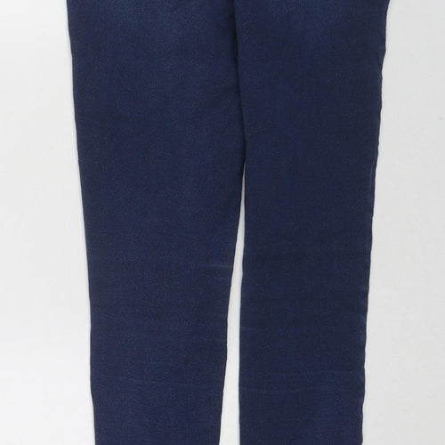 F&F Womens Blue Cotton Jegging Jeans Size 10 L27 in Regular