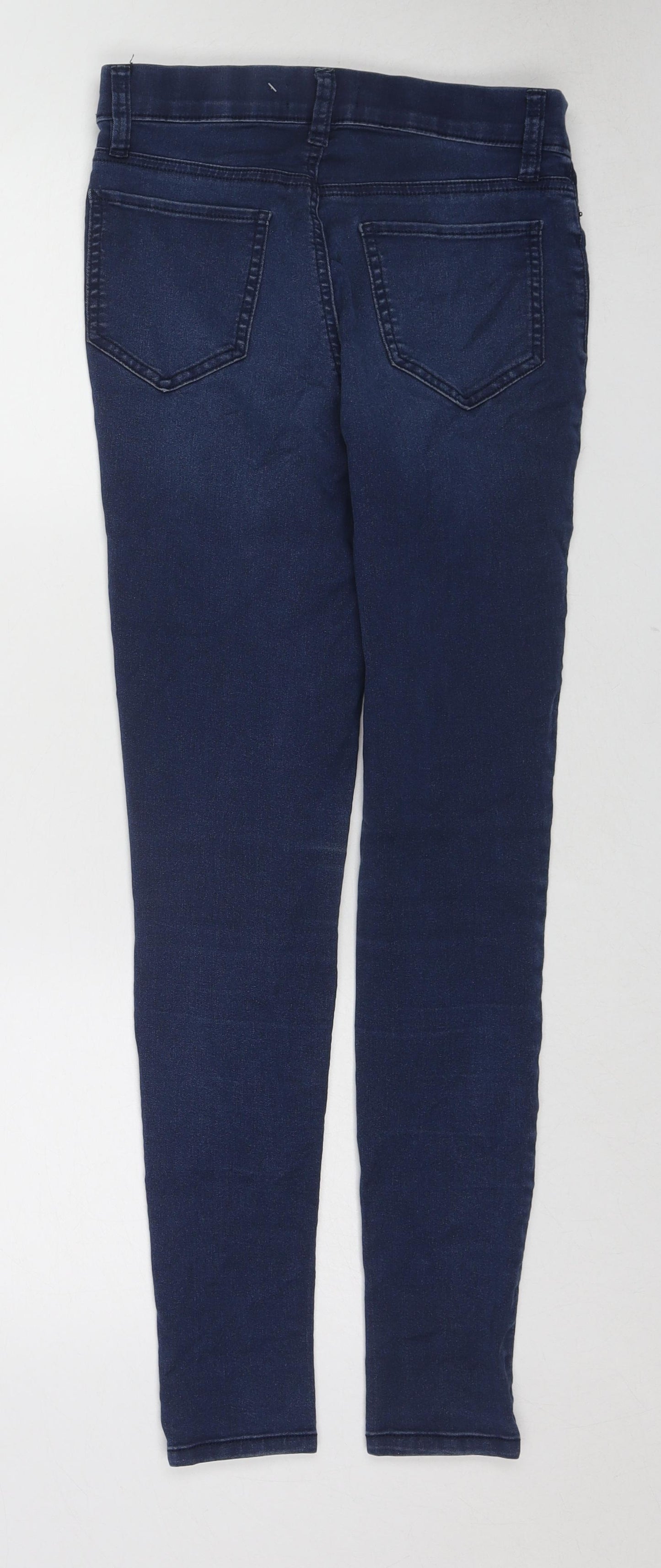 F&F Womens Blue Cotton Jegging Jeans Size 10 L27 in Regular