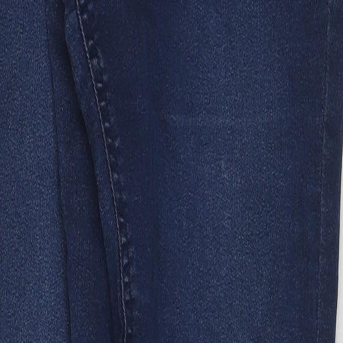 F&F Womens Blue Cotton Jegging Jeans Size 10 L27 in Regular