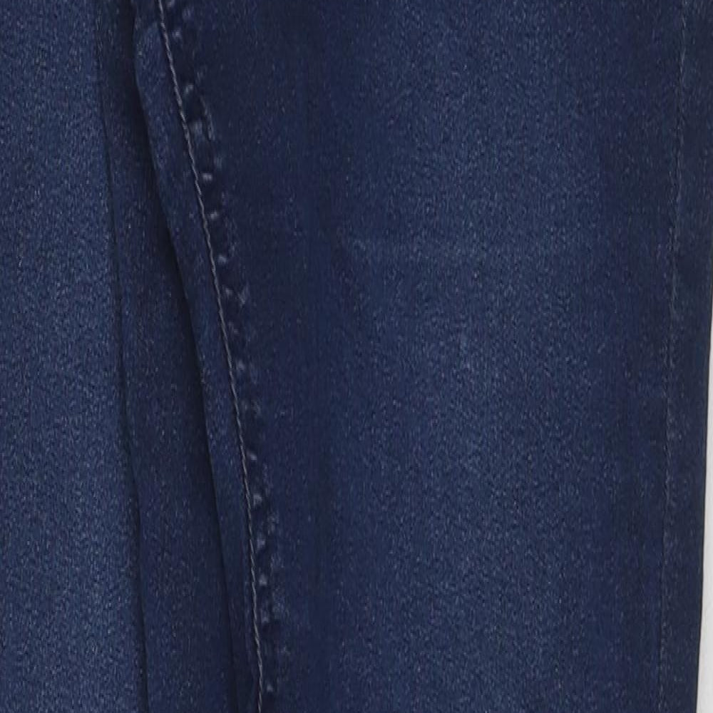 F&F Womens Blue Cotton Jegging Jeans Size 10 L27 in Regular