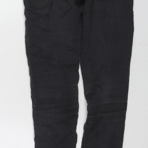 Topshop Womens Black Cotton Skinny Jeans Size 25 in L30 in Regular Zip