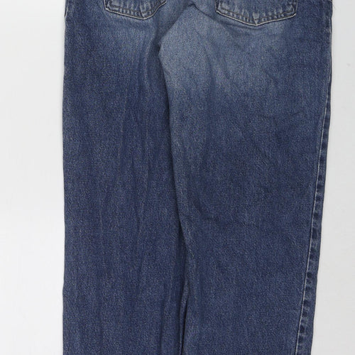 Levi's Womens Blue Cotton Straight Jeans Size 30 in L28 in Regular Zip