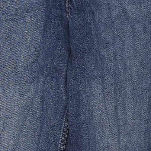 Levi's Womens Blue Cotton Straight Jeans Size 30 in L28 in Regular Zip