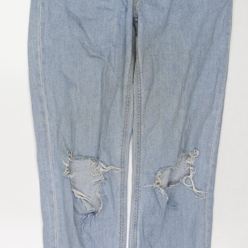 ASOS Womens Blue Cotton Tapered Jeans Size 28 in L32 in Regular Zip