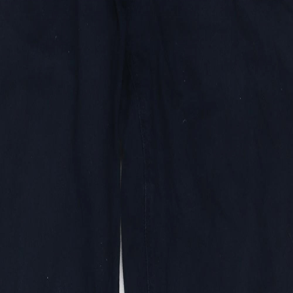 NEXT Womens Blue Cotton Straight Jeans Size 32 in L31 in Regular Zip