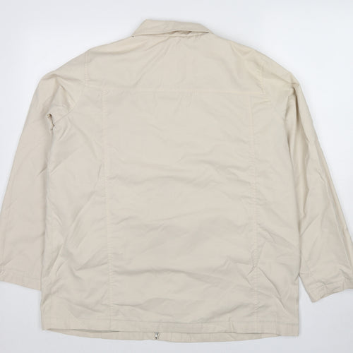 Bonmarché Womens Beige Jacket Size M Zip