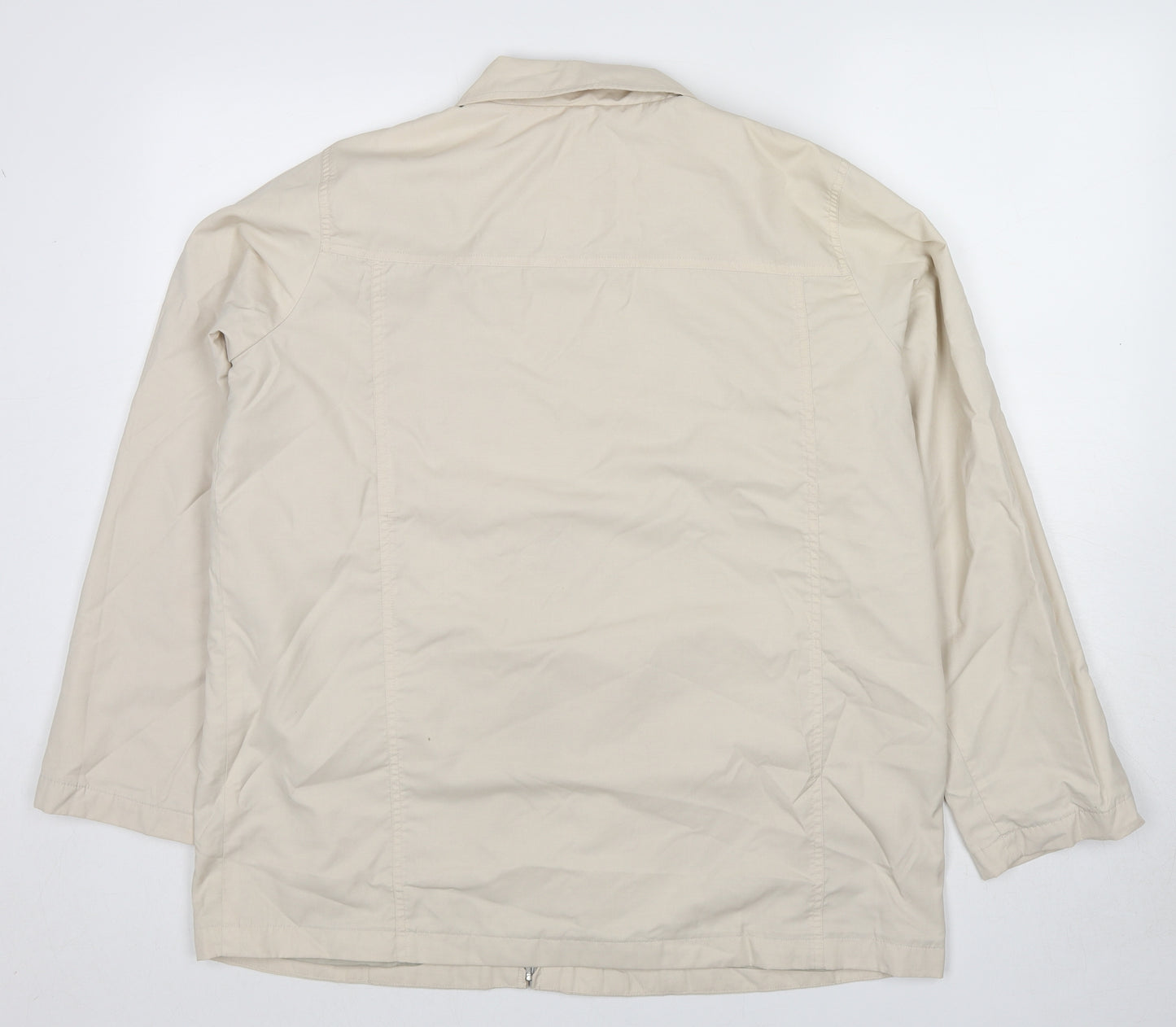 Bonmarché Womens Beige Jacket Size M Zip
