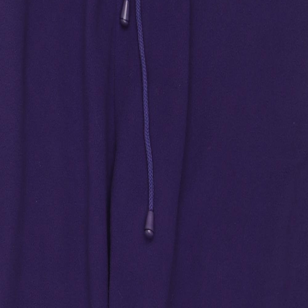 Damart Womens Purple Polyester Jogger Trousers Size 18 L28 in Regular Drawstring