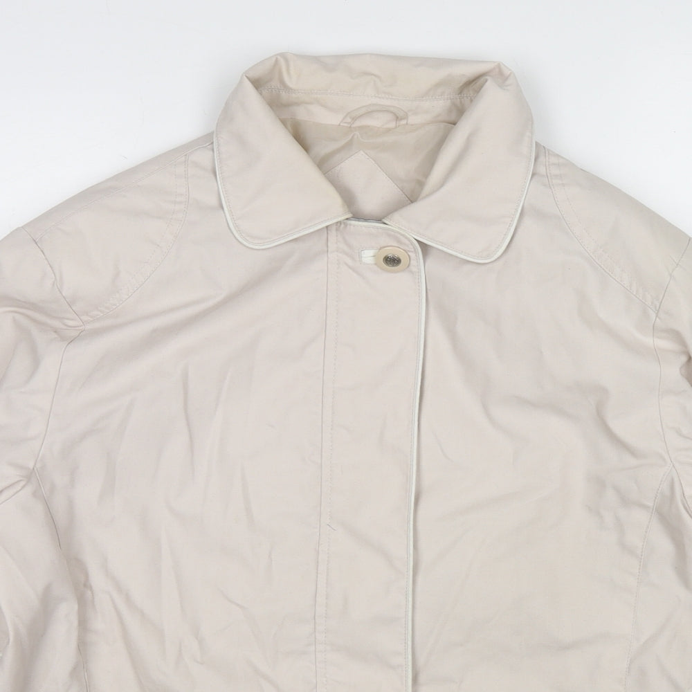 Classics Womens Beige Jacket Size 14 Zip