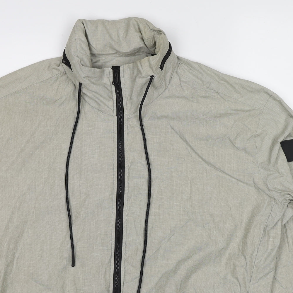 HUGO BOSS Mens Grey Jacket Size S Zip