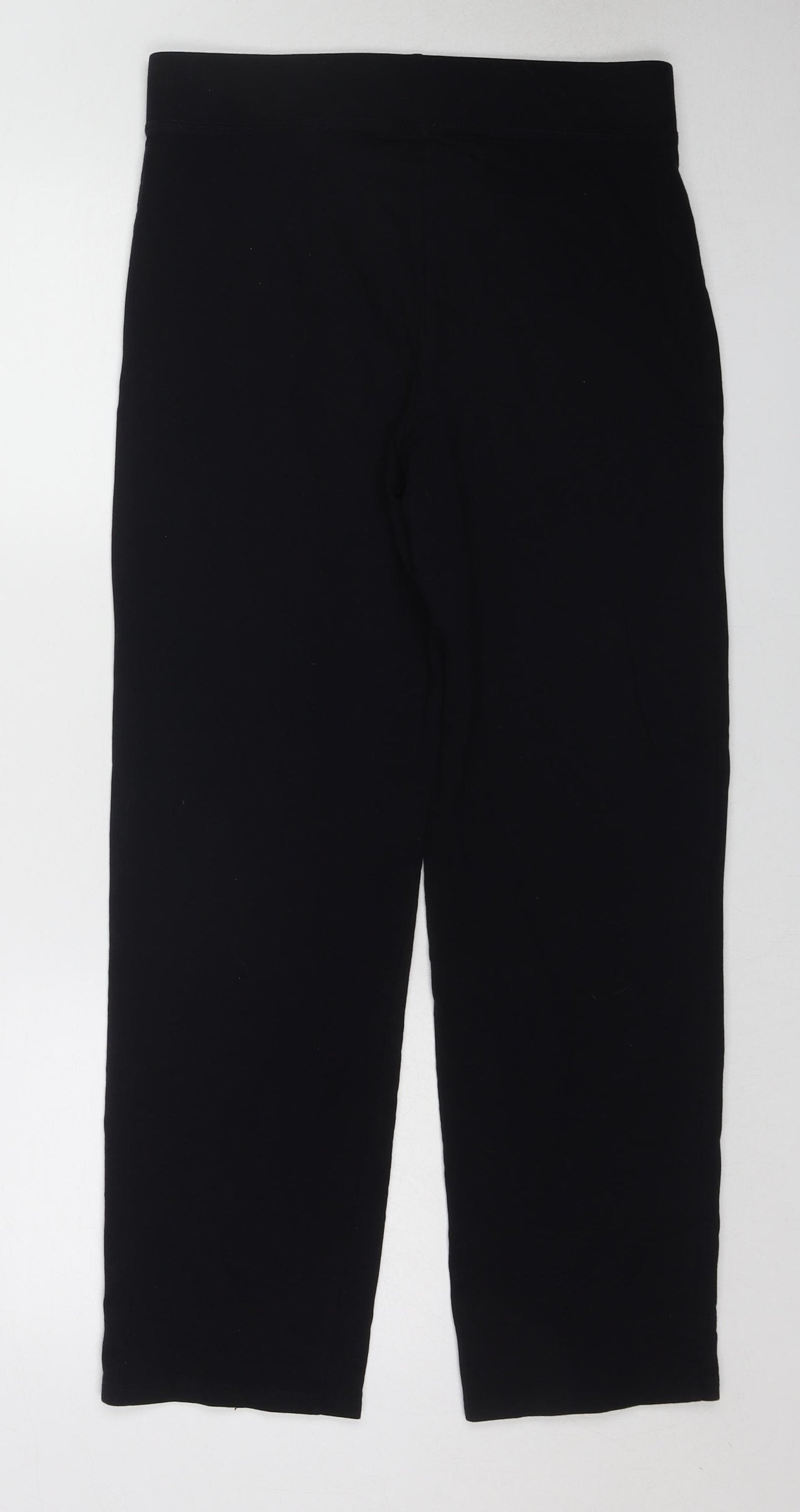 Marks and Spencer Womens Black Cotton Jogger Leggings Size 12 L27 in