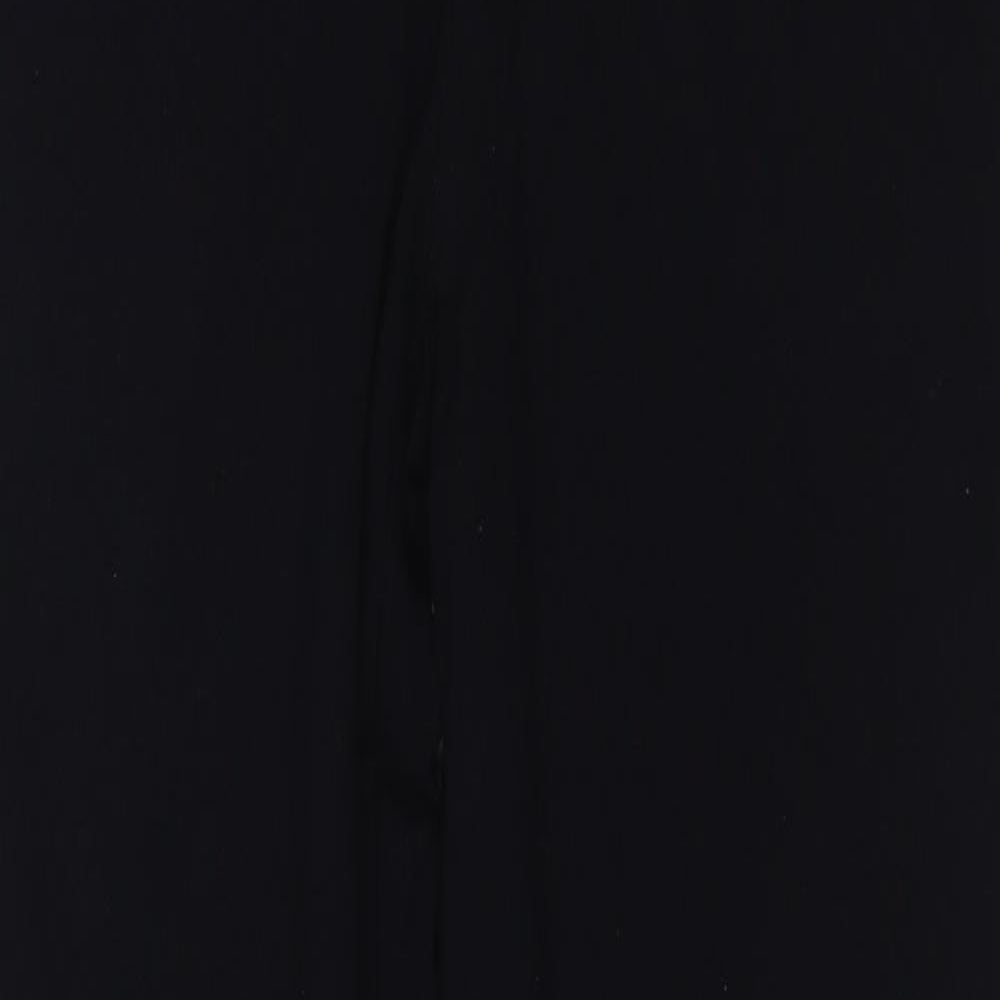 Marks and Spencer Womens Black Cotton Jogger Leggings Size 12 L27 in