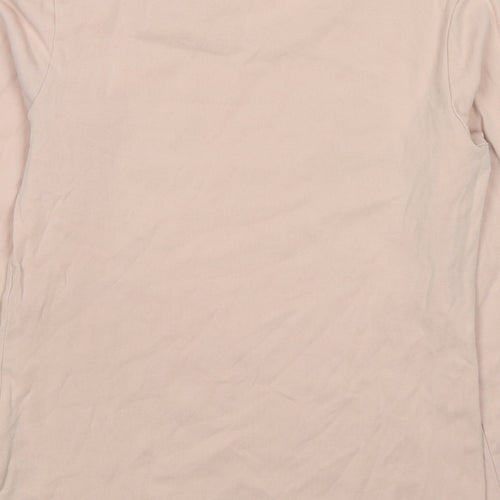 Uniqlo Womens Pink Cotton Basic T-Shirt Size M Crew Neck