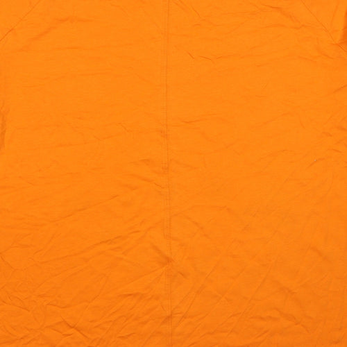 BPC Collection Womens Orange Cotton Basic T-Shirt Size XL Crew Neck