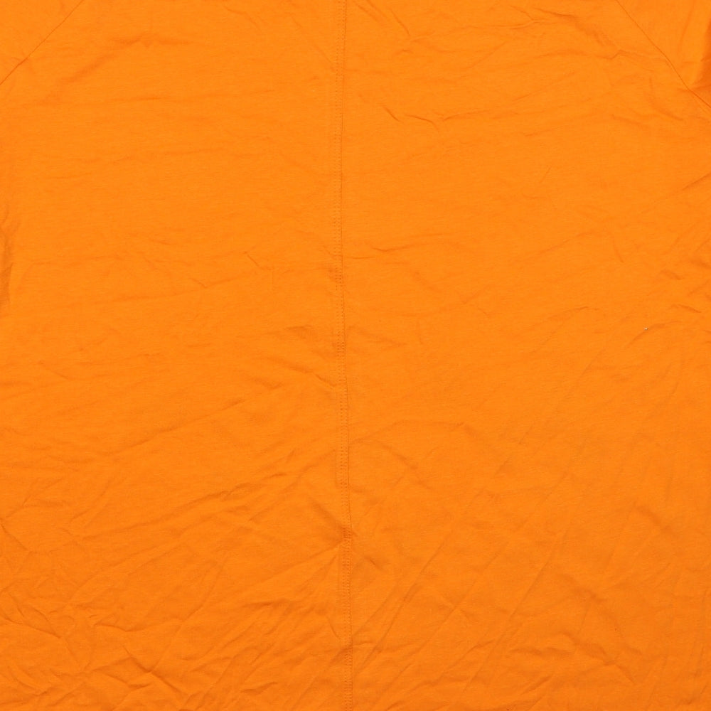 BPC Collection Womens Orange Cotton Basic T-Shirt Size XL Crew Neck