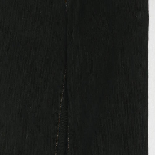 Superdry Womens Green Cotton Trousers Size 28 in L31 in Regular Zip
