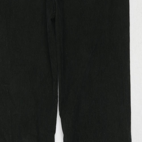 Superdry Womens Green Cotton Trousers Size 28 in L31 in Regular Zip