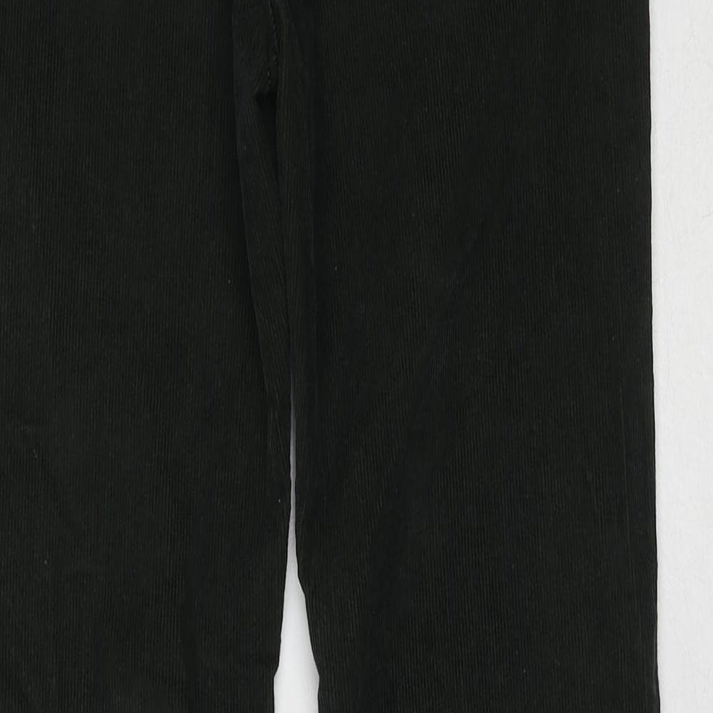 Superdry Womens Green Cotton Trousers Size 28 in L31 in Regular Zip