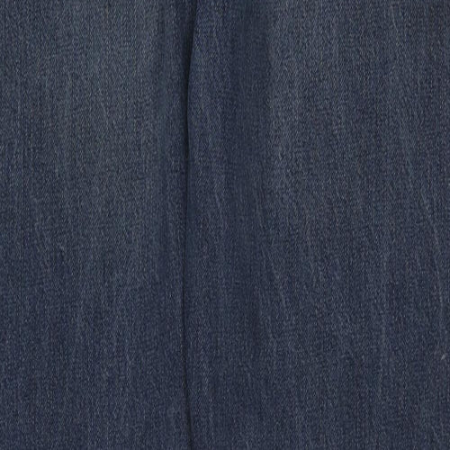 Levi's Womens Blue Cotton Straight Jeans Size 32 in L30 in Regular Zip