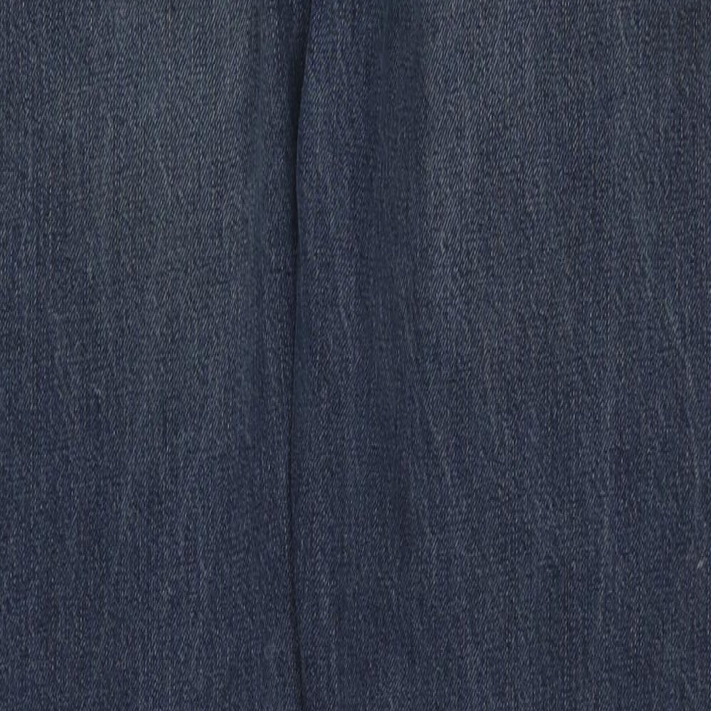 Levi's Womens Blue Cotton Straight Jeans Size 32 in L30 in Regular Zip