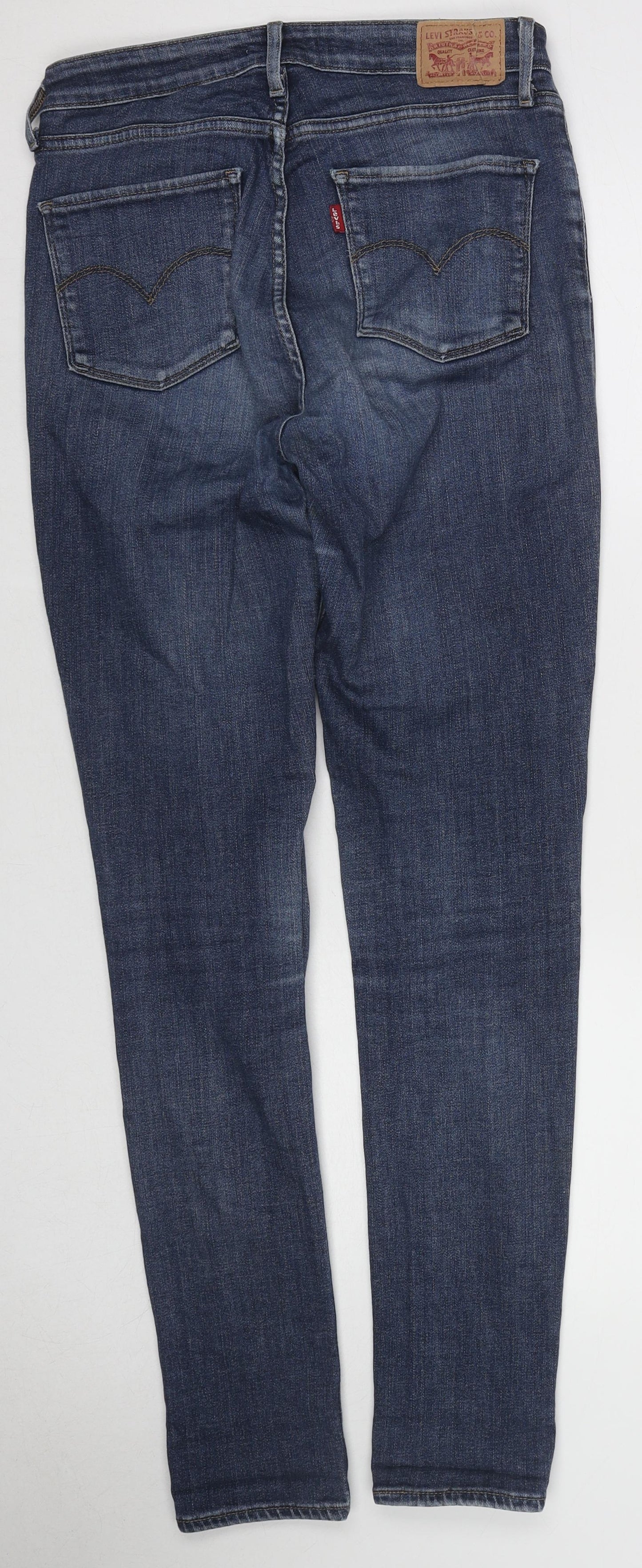 Levi's Womens Blue Cotton Skinny Jeans Size 29 in L32 in Regular Zip