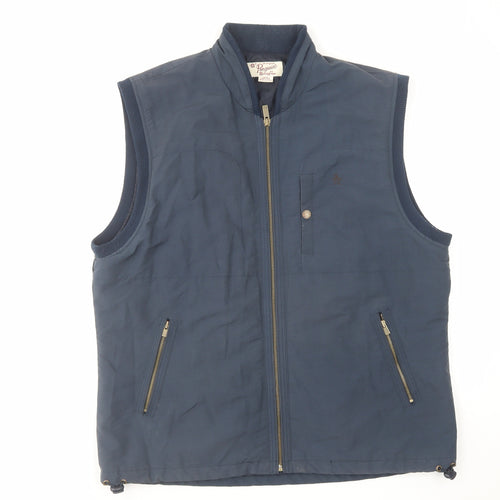 Penguin Mens Blue Gilet Jacket Size 2XL Zip