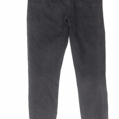 Reclaimed Vintage Womens Black Cotton Skinny Jeans Size 30 in L29 in Regular Zip