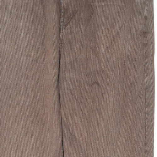 Maine Mens Brown Cotton Bootcut Jeans Size 38 in L31 in Regular Zip
