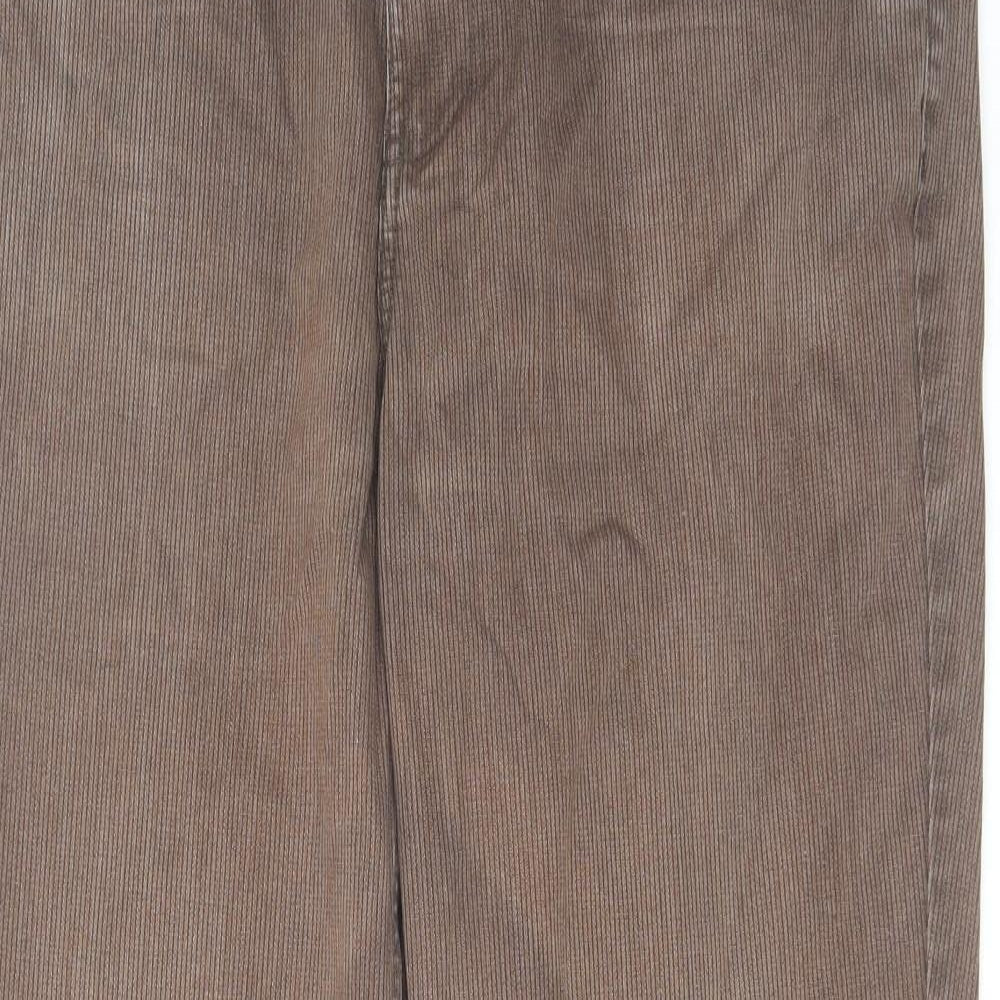 Maine Mens Brown Cotton Bootcut Jeans Size 38 in L31 in Regular Zip