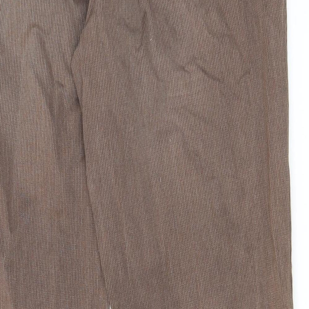 Maine Mens Brown Cotton Bootcut Jeans Size 38 in L31 in Regular Zip