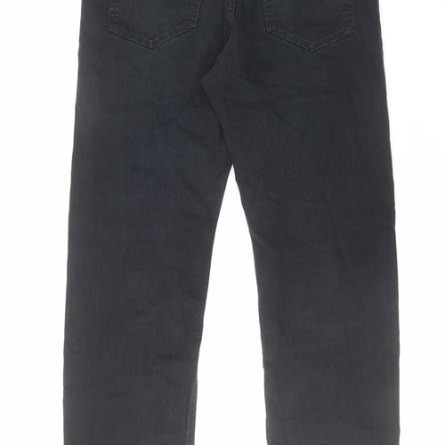 Diesel Mens Black Cotton Straight Jeans Size 31 in L30 in Regular Button