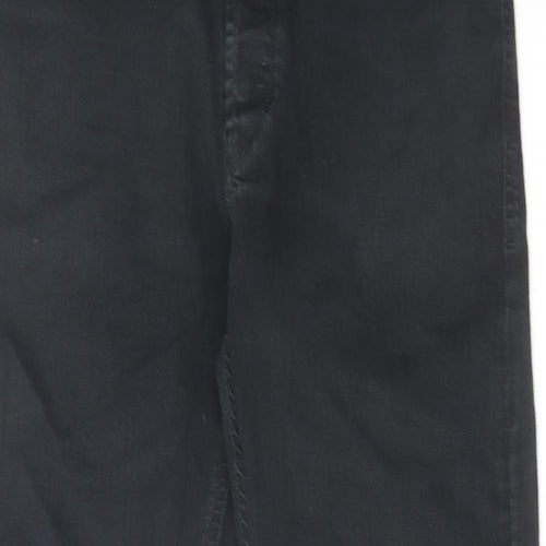 Diesel Mens Black Cotton Straight Jeans Size 31 in L30 in Regular Button