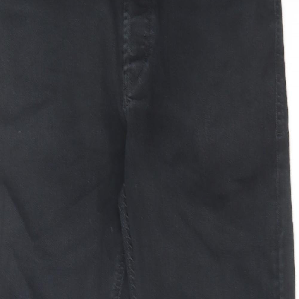 Diesel Mens Black Cotton Straight Jeans Size 31 in L30 in Regular Button