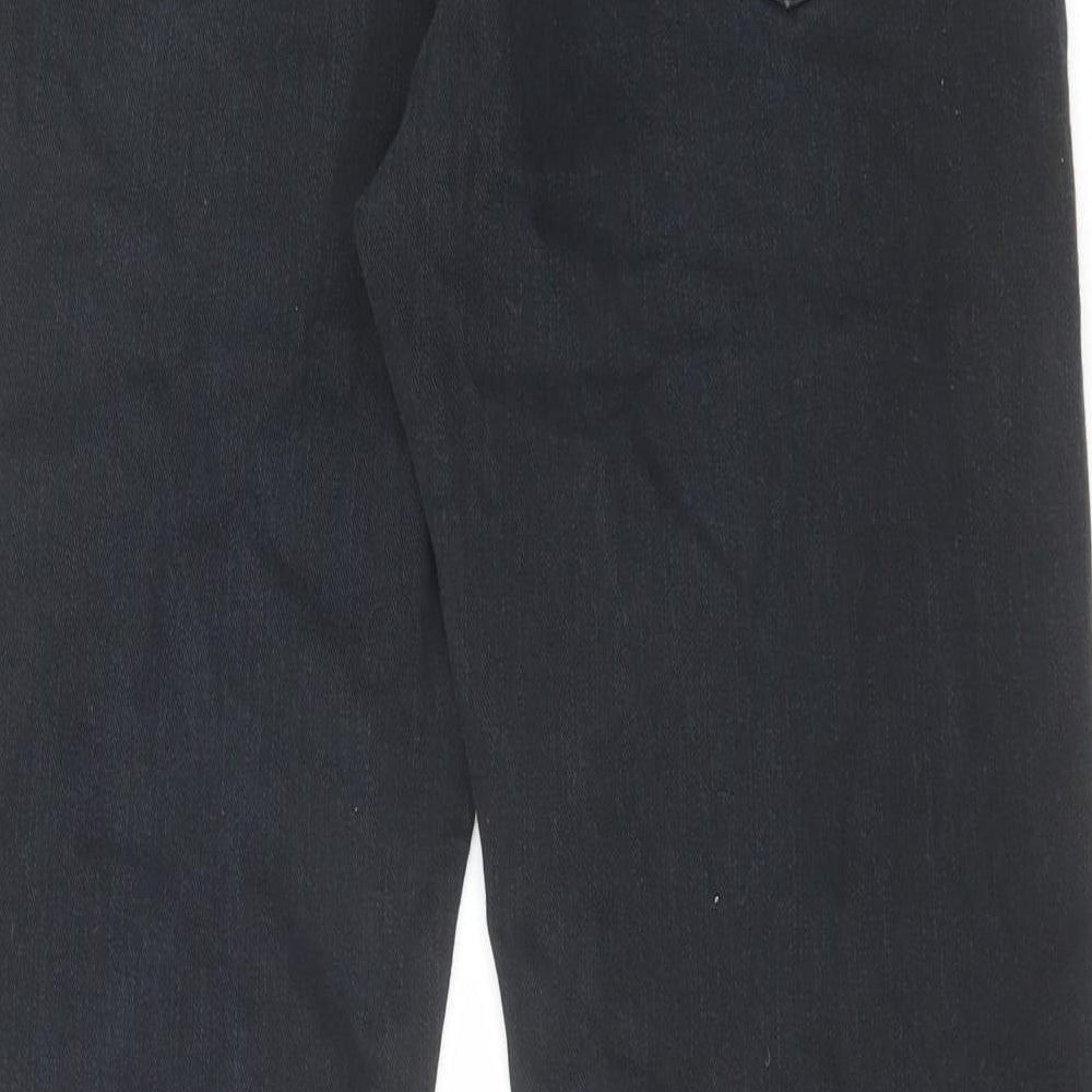 Diesel Mens Black Cotton Straight Jeans Size 31 in L30 in Regular Button