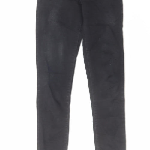 Levi's Womens Black Cotton Skinny Jeans Size 24 in L32 in Regular Zip