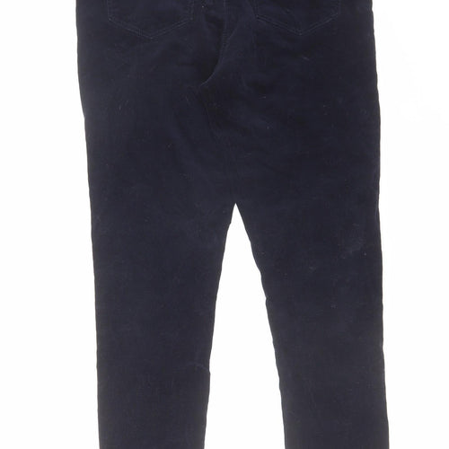 George Womens Blue Cotton Jegging Trousers Size 10 L28 in Regular