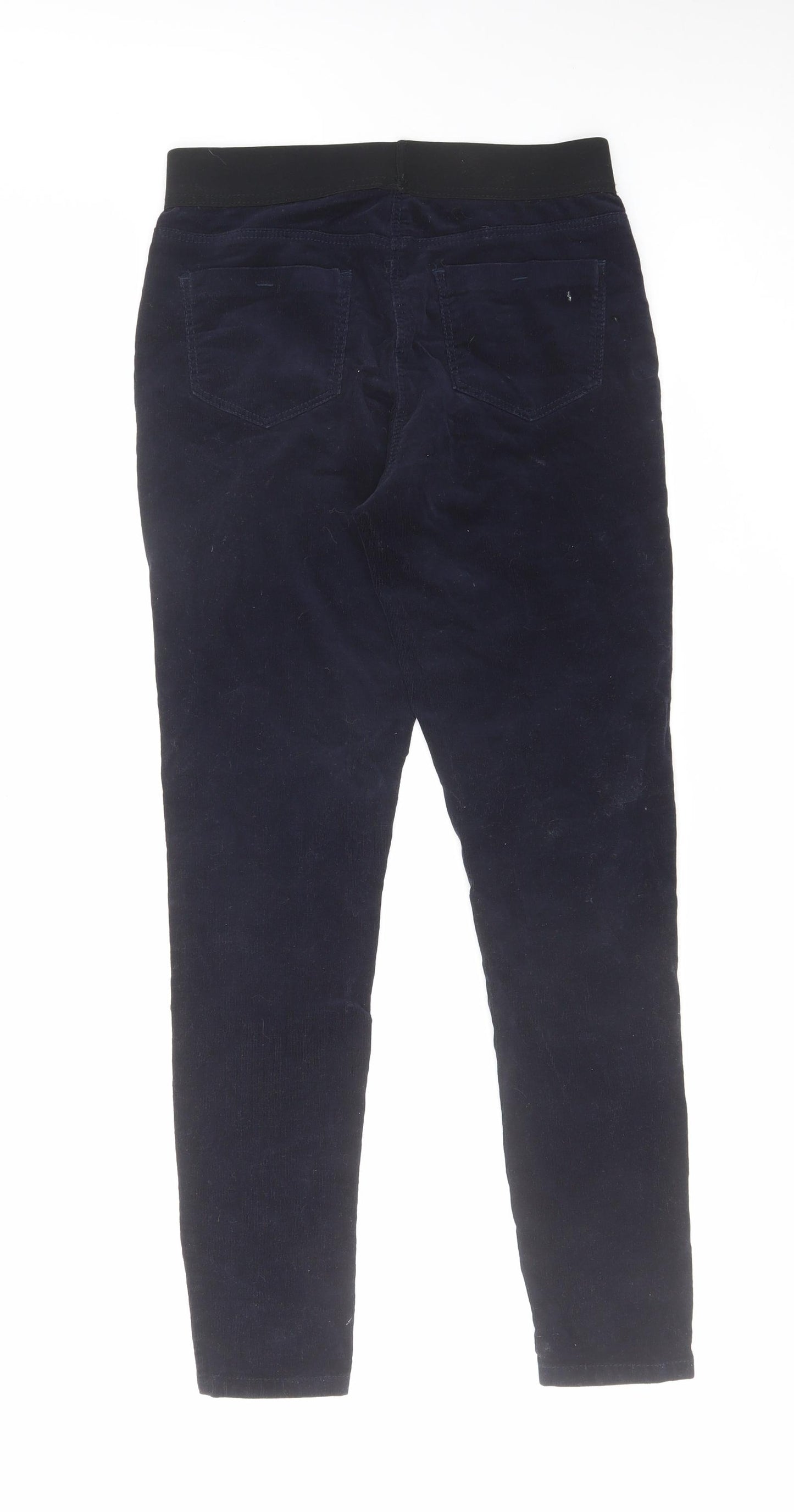 George Womens Blue Cotton Jegging Trousers Size 10 L28 in Regular