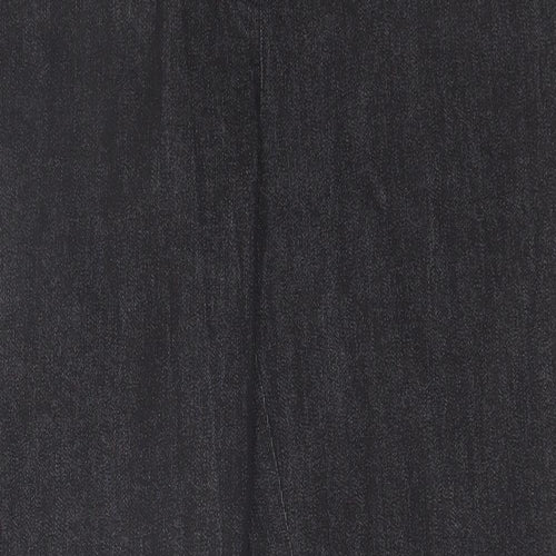 Cotton Traders Womens Black Cotton Straight Jeans Size 18 L29 in Regular