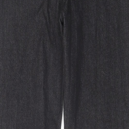 Cotton Traders Womens Black Cotton Straight Jeans Size 18 L29 in Regular