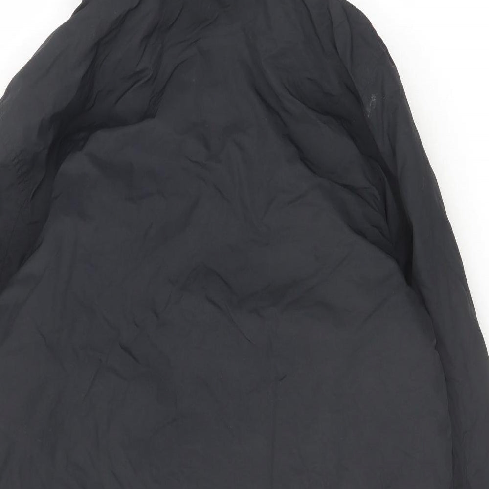 Marks and Spencer Boys Black Parka Jacket Size 14-15 Years Zip