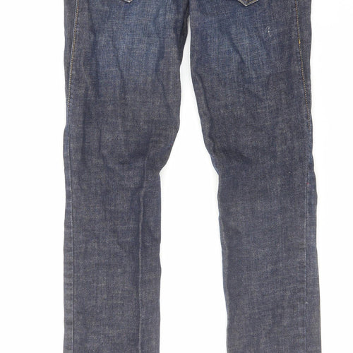 River Island Womens Blue Cotton Skinny Jeans Size 8 L30 in Regular Zip