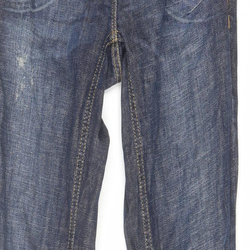 River Island Womens Blue Cotton Skinny Jeans Size 8 L30 in Regular Zip