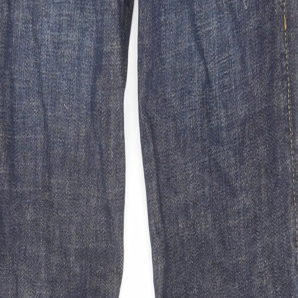 River Island Womens Blue Cotton Skinny Jeans Size 8 L30 in Regular Zip