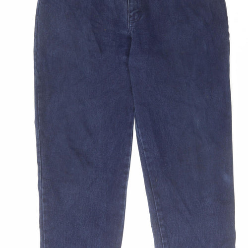 Giorgio Mens Blue Cotton Straight Jeans Size 36 in L29 in Regular Zip